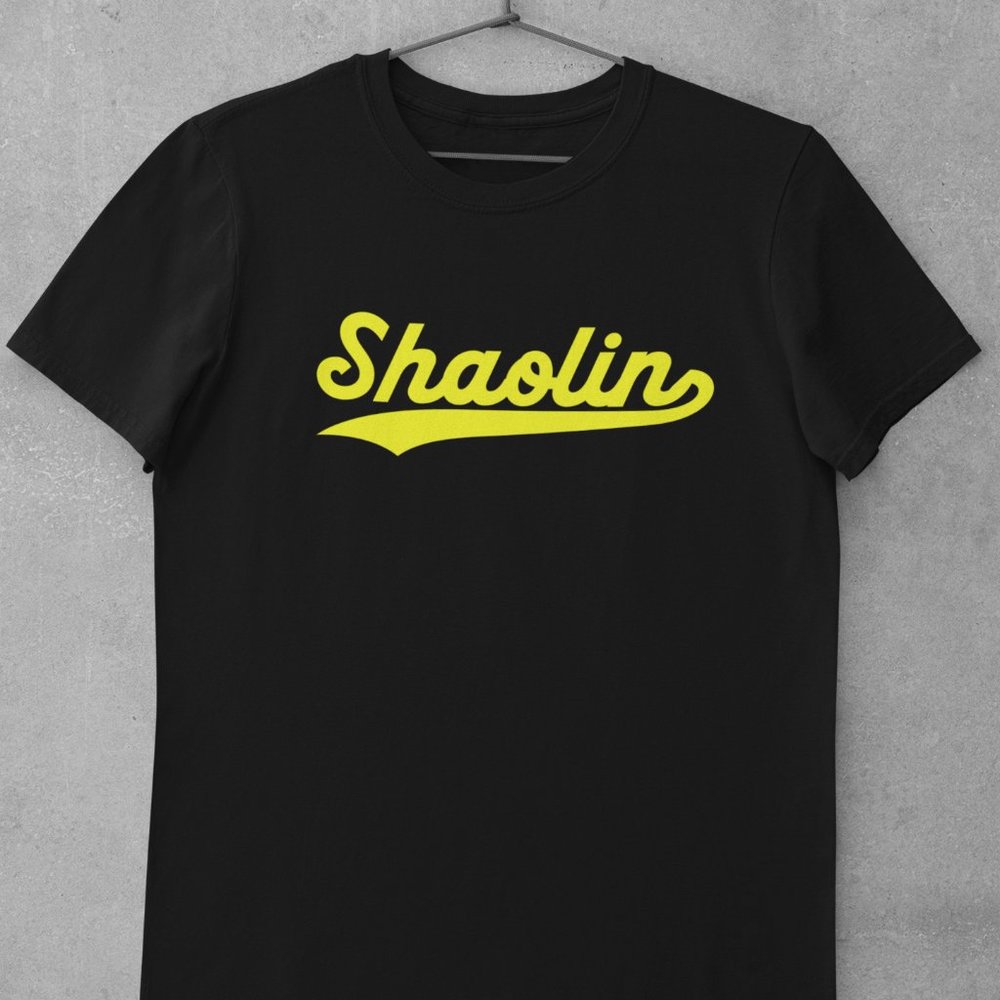 Shaolin Script Shirt, Old School, 90's Baseball, Staten Island